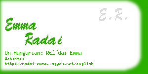 emma radai business card